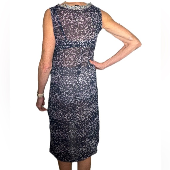 Vivienne Tam 100% Silk Two Print Dress/Tunic with Side Ruffles - Picture 3 of 8